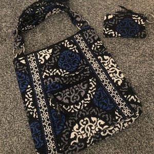 Vera Bradley Crossbody Hipster and wristlet
